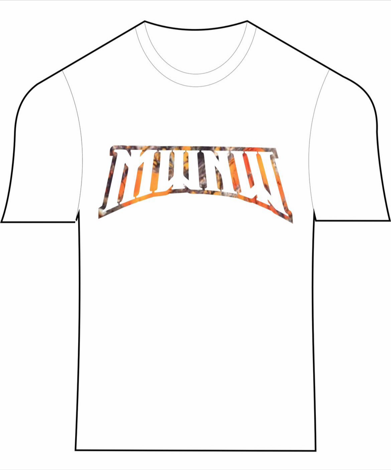 Orange Camo MWNW Tshirt