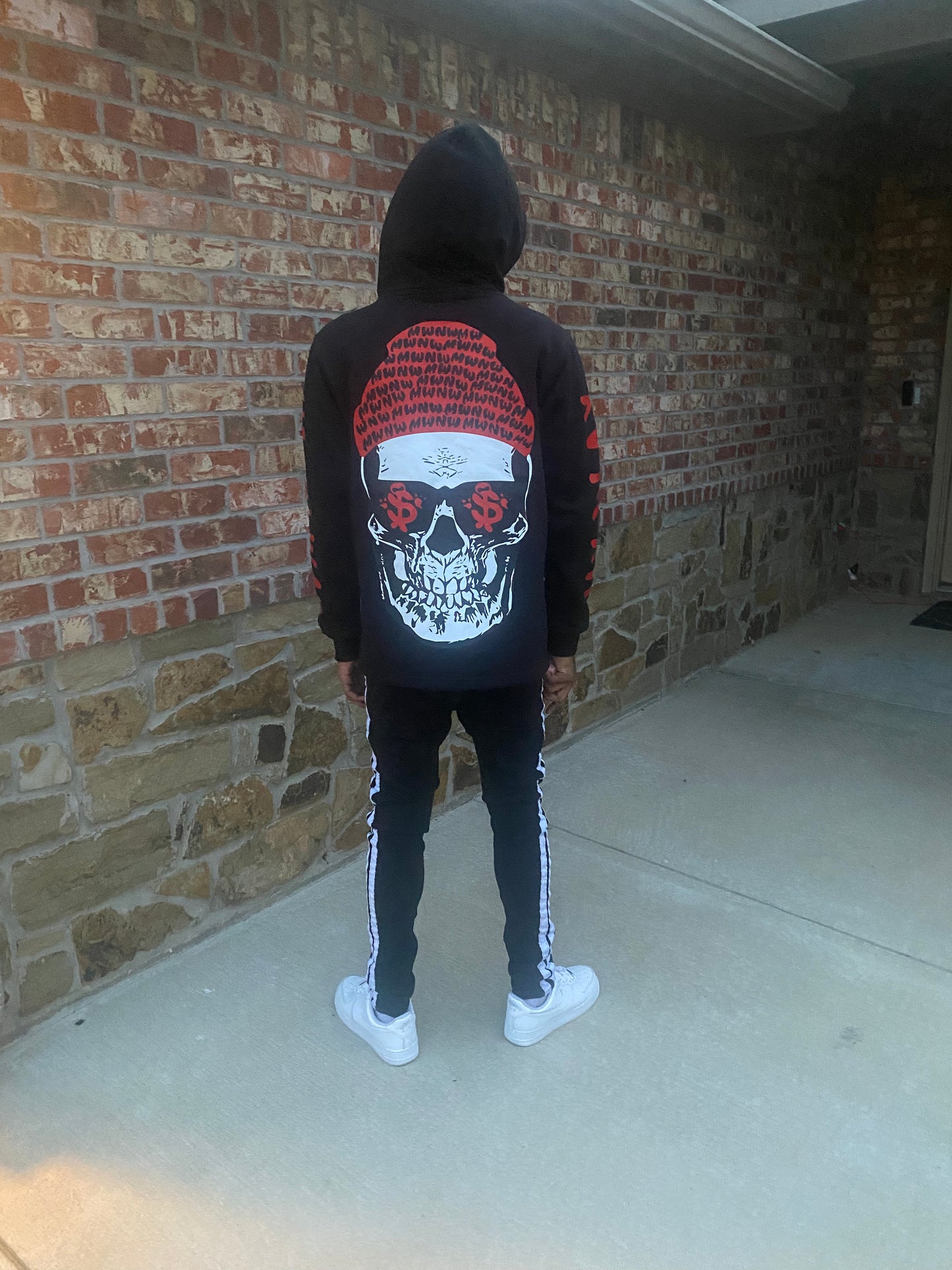 MWNW "Skully" Crop Cut Hoodie